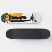 surfer girl - skateboard op het strand 2 (Horizontaal)