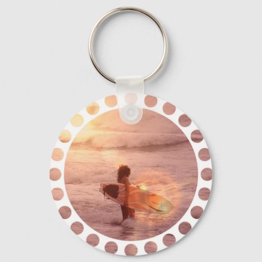 Surfer Girl Sleutelhanger (Voorkant)