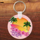 Surfer Girl Sleutelhanger (Voorkant)