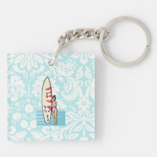 Surfer Girl Sleutelhanger (Achterkant)