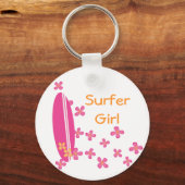Surfer Girl Sleutelhanger (Voorkant)