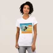 Surfer Girl Sunset T-shirt (Voorkant volledig)