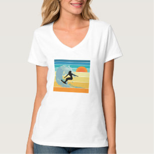 Surfer Girl Sunset T-shirt