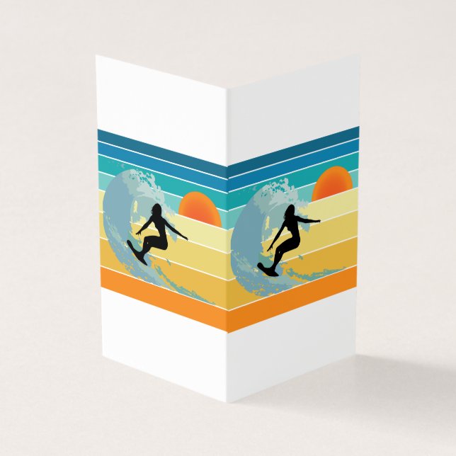 Surfer Girl Sunset Vintage (Outside)