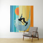 Surfer Girl  Sunset Wandkleed (In situ)