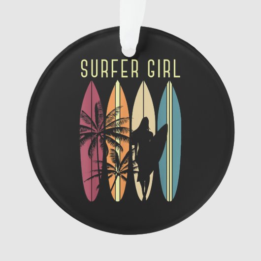 Surfer Girl Surf Surf Femmes Filles Surf une fois (devant)