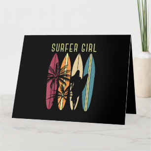 Surfer Girl Surfboard Surfred Women Girls Surf Oce Kaart