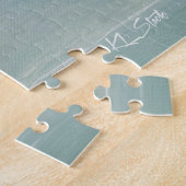 Surfer Girl Tropical Beach Blue Waves Legpuzzel (Zijkant)