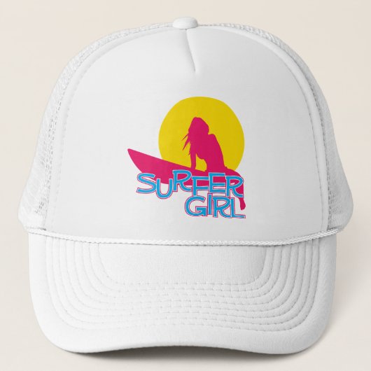 Surfer Girl Trucker Pet (Voorkant)