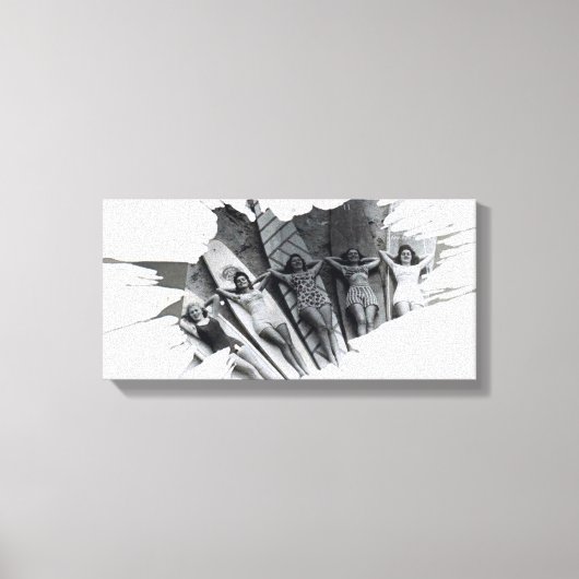 Surfer Girls | Canvas (Voorkant)