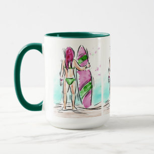 Surfer Girls mugs