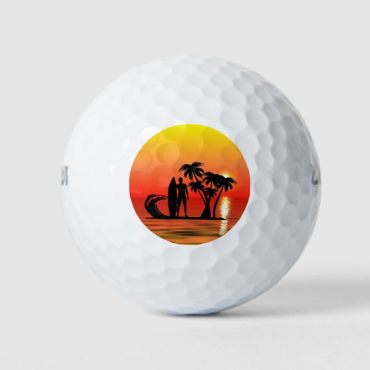 Surfer Golfballen (Voorkant)
