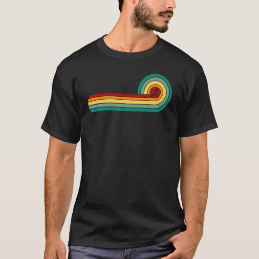 Surfer  golfretroflector surfende Surf strand Mann T-shirt (Voorkant)