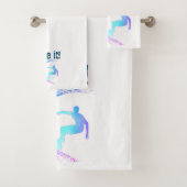 Surfer Graffiti-stijl Bad Handdoek (Insitu)