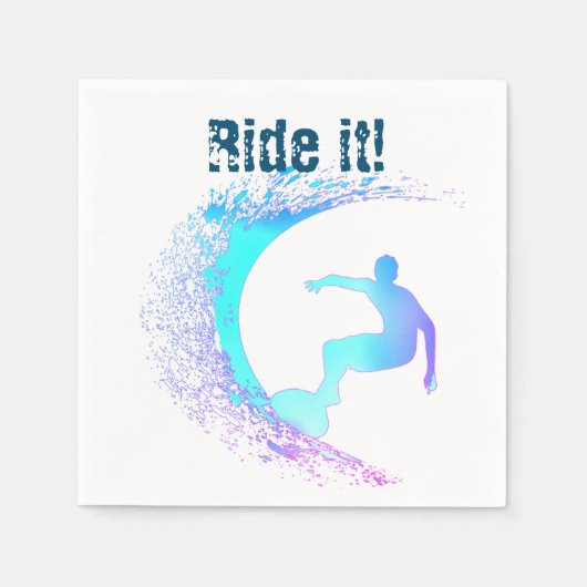 Surfer Graffiti-stijl Servet (Voorkant)