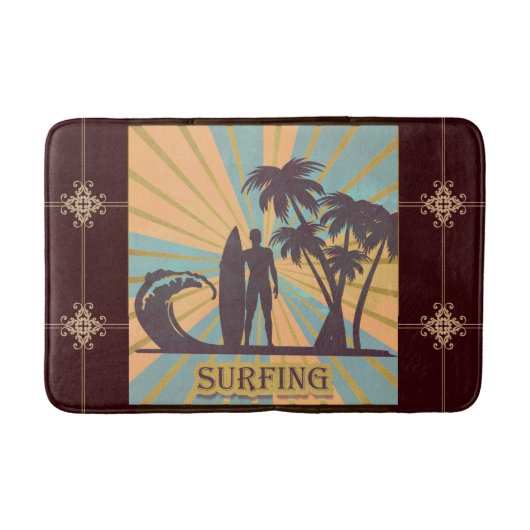 Surfer guy Bath Mat (Voorkant)
