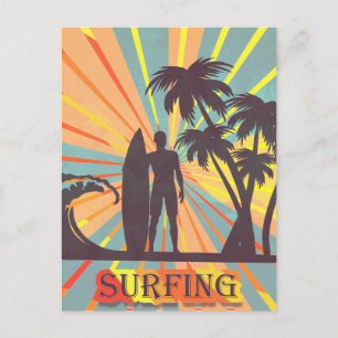 Surfer guy Briefkaart