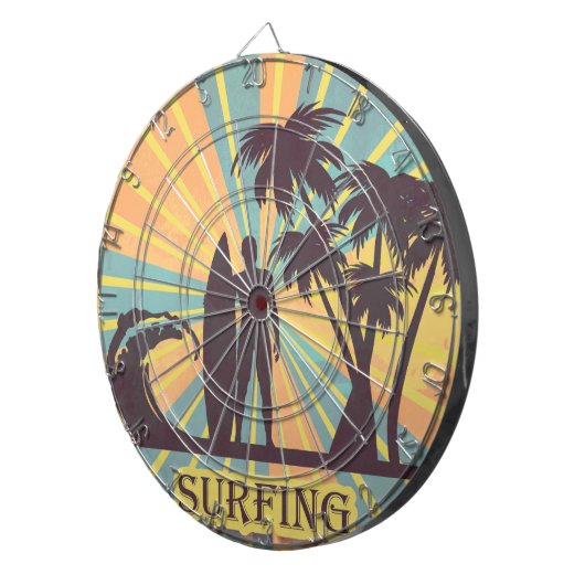 Surfer Guy Dart Board Dartbord (Voorkant Rechts)
