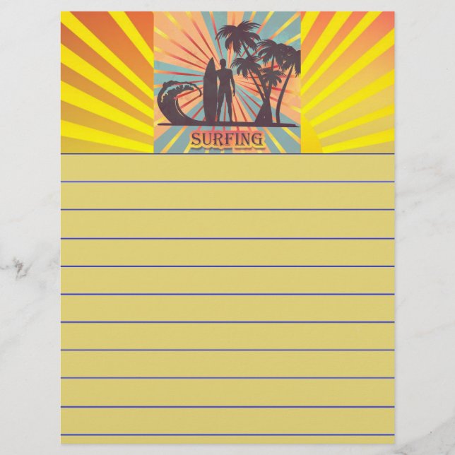 Surfer Guy Stationery (Voorkant)