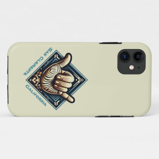 Surfer Handsymbool Case-Mate iPhone Case (Achterkant (horizontaal))