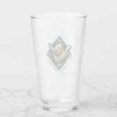 Surfer Handsymbool Glas (Achterkant)