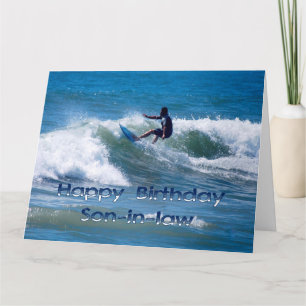 Surfer Happy Birthday schoonzoon Kaart