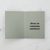 Surfer Happy Thirteenth Birthday Kaart (Binnen)