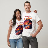 Surfer - Ik zou liever surfen T-shirt (Unisex)