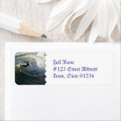 Surfer in een Wetsuit Mailing Labels (Insitu)