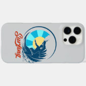 Surfer in het blauw Case-Mate iPhone case (Achterkant (horizontaal))