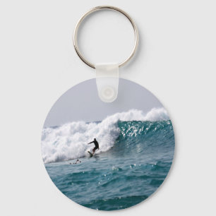 Surfer in Reuze Hawaiiaanse Golf Sleutelhanger