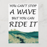 Surfer Inspirerend Quote Wave Ride.