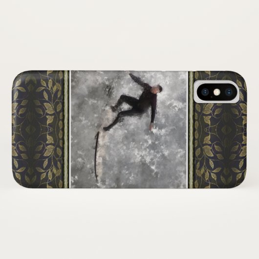 Surfer iPhone X Coque (Dos (Horizontal))
