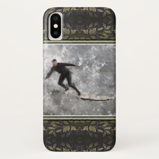Surfer iPhone X Hoesje (Achterkant)