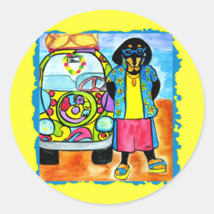 Surfer Joe's Busje Ronde Sticker