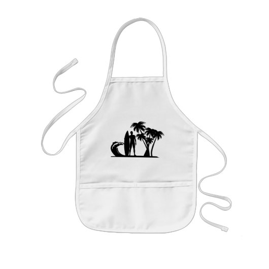 Surfer Kind Apron Kinder Schort (Voorkant)