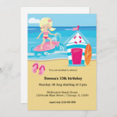 Surfer-kinderen Kaart (Voorkant / Achterkant)