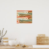 Surfer King - retro moderne abstracte druk Poster (Keuken)