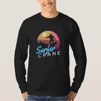 Surfer Kraanvogel Vintage Zomer Vintage Stijl Zome T-shirt