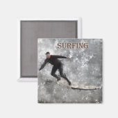 Surfer Magnet Magneet (Voorkant / Achterkant)