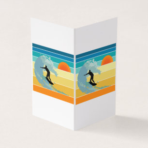 Surfer Man Sunset Kaart