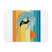 Surfer Man Sunset Magneet (Horizontaal)