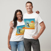 Surfer Man  Sunset T-shirt (Unisex)