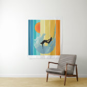 Surfer Man  Sunset Wandkleed (In situ)