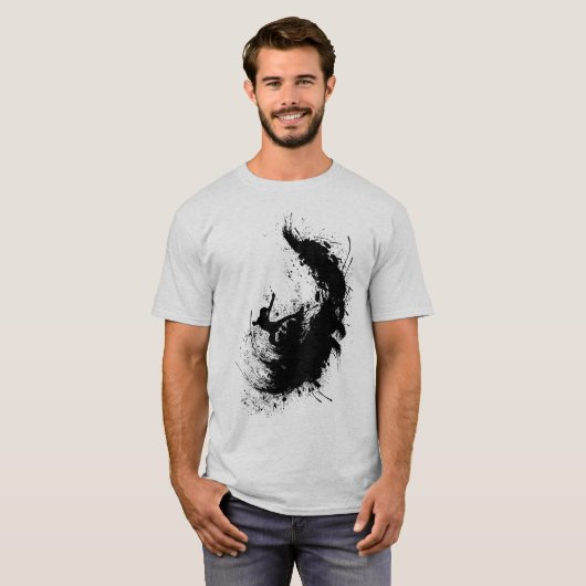 Surfer Mannen Basic T-Shirt (Voorkant volledig)
