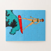 SURFER MEISJE LEGPUZZEL (Horizontaal)