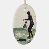 Surfer meisjes rock keramisch ornament (Rechts)