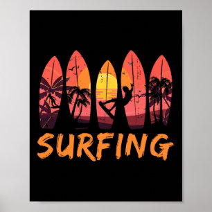 Surfer Oceaan Watersporten - Surfplank Golven Surf Poster