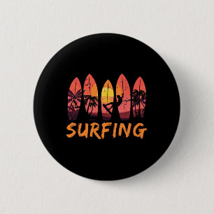 Surfer Oceaan Watersporten - Surfplank Golven Surf Ronde Button 5,7 Cm