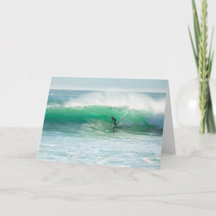 Surfer Ocean Surfing Tropical Vacation Kaart